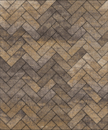 Тротуарная плитка Поревит Паркет Доломит 60 мм 180х60 мм