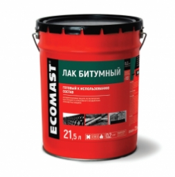 Лак битумный Ecomast металлическое ведро 5 л