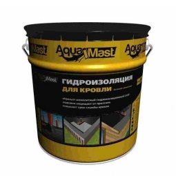 Мастика гидроизоляционная Технониколь AquaMast битумно-резиновая для кровли 3кг