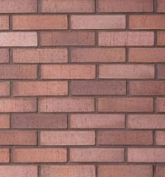 Кирпич лицевой клинкерный «Бордовый» «Каре» пустотелый одинарный