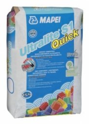 Клей Mapei Ultralite S1 Quick белый для керамической плитки, натурального камня и тонкого керамогранита 15 кг