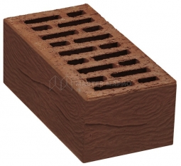 Кирпич лицевой керамический «Коричневый» «Кора дуба» пустотелый утолщенный