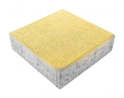 Тротуарная плитка Берит Квадрат Песчанник 300х300х80 на белом цементе