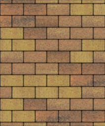 Тротуарная плитка Поревит Прямоугольник Гранит Саванна 200х100х60 мм