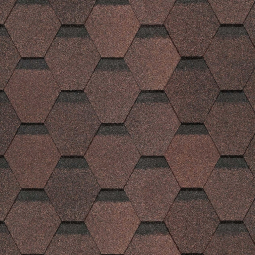 Гибкая черепица Docke Europa Карат коричневый