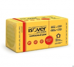 Минераловатный утеплитель Isover Каркасный Дом 1000х600х100 мм / 4 шт.
