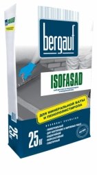 Клеевая смесь Bergauf Isofasad для крепления пенополистерольных и минераловатных плит 25кг