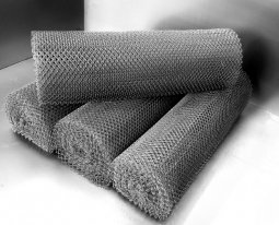 Сетка рабица d=1,2 мм, ячейка 10x10 мм, 1,5х10,0 м оцинкованная