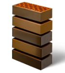 Кирпич лицевой керамический «Флэш-обжиг» пустотелый утолщенный