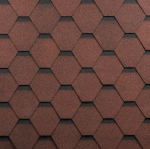 Гибкая черепица Shinglas Самба рубин