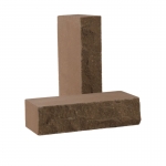 Кирпич лицевой силикатный «Коричневый» полнотелый утолщенный колотый