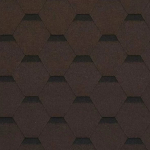 Гибкая черепица Shinglas Сальса каштан