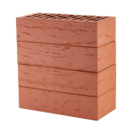 Кирпич лицевой керамический «Красный» «Рустик» пустотелый одинарный