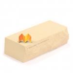 Кирпич силикатный лицевой «Желтый» рустированный полнотелый одинарный М-175 (Ложковый)